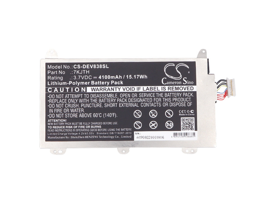 Replacement Battery for Dell Venue 8 Pro 3845 – Tablet – 4100mAh / 3.7V - image 3