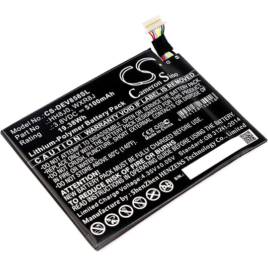 Replacement Battery for Dell Venue 8 Pro 5855 – Tablet – 5100mAh / 3.8V - image 1