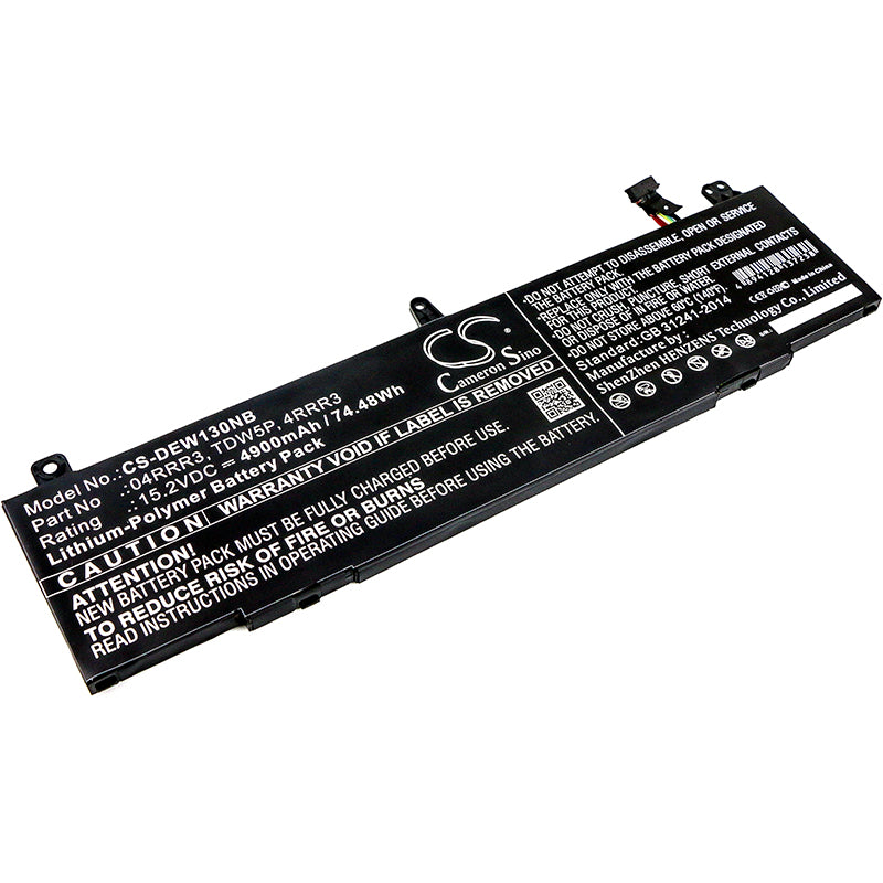 Replacement Battery for Dell Alienware 13 R3 – Notebook, Laptop – 4900mAh / 15.2V - image 1