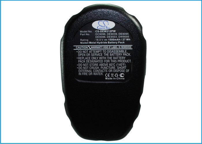 Replacement Battery for DeWalt DC212 – Power Tool – 1500mAh / 18V - image 3