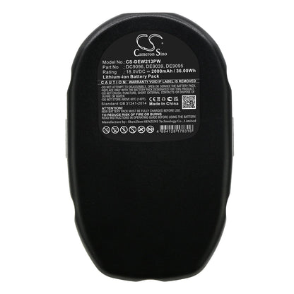 Replacement Battery for DeWalt  DC020 – Power Tools – 2000mAh / 36.00Wh / 18.0V