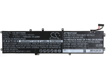 Replacement Battery for DELL  Precision 5510 – Notebook, Laptop – 7300mAh / 83.22Wh / 11.4V