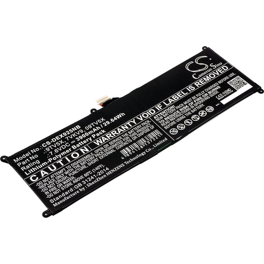 Replacement Battery for Dell XPS 12 9250 – Notebook, Laptop – 3900mAh / 7.6V - image 1