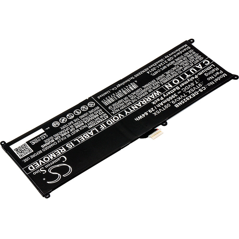 Replacement Battery for Dell XPS 12 9250 – Notebook, Laptop – 3900mAh / 7.6V - image 2