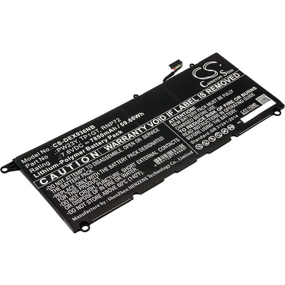 Replacement Battery for Dell XPS 13 9360 – Notebook, Laptop – 7850mAh / 7.6V - image 1
