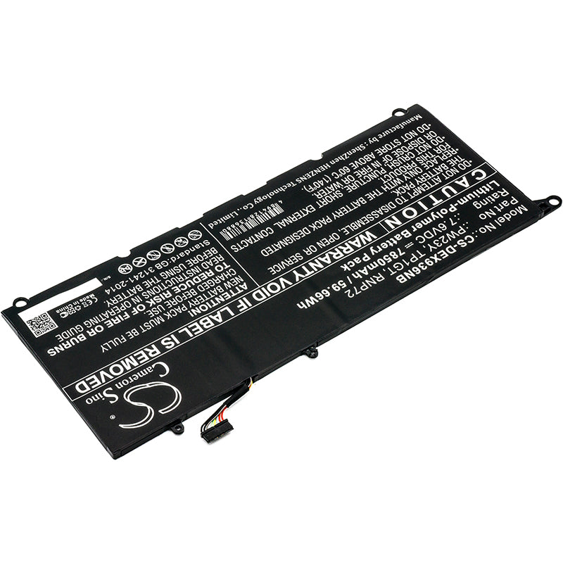 Replacement Battery for Dell XPS 13 9360 – Notebook, Laptop – 7850mAh / 7.6V - image 2