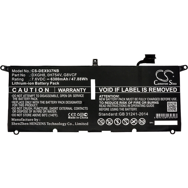 Replacement Battery for Dell XPS 13 9370 – Notebook, Laptop – 6300mAh / 7.6V - image 3