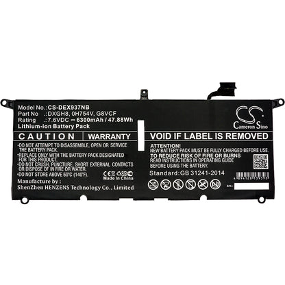 Replacement Battery for Dell XPS 13 9370 – Notebook, Laptop – 6300mAh / 7.6V - image 3