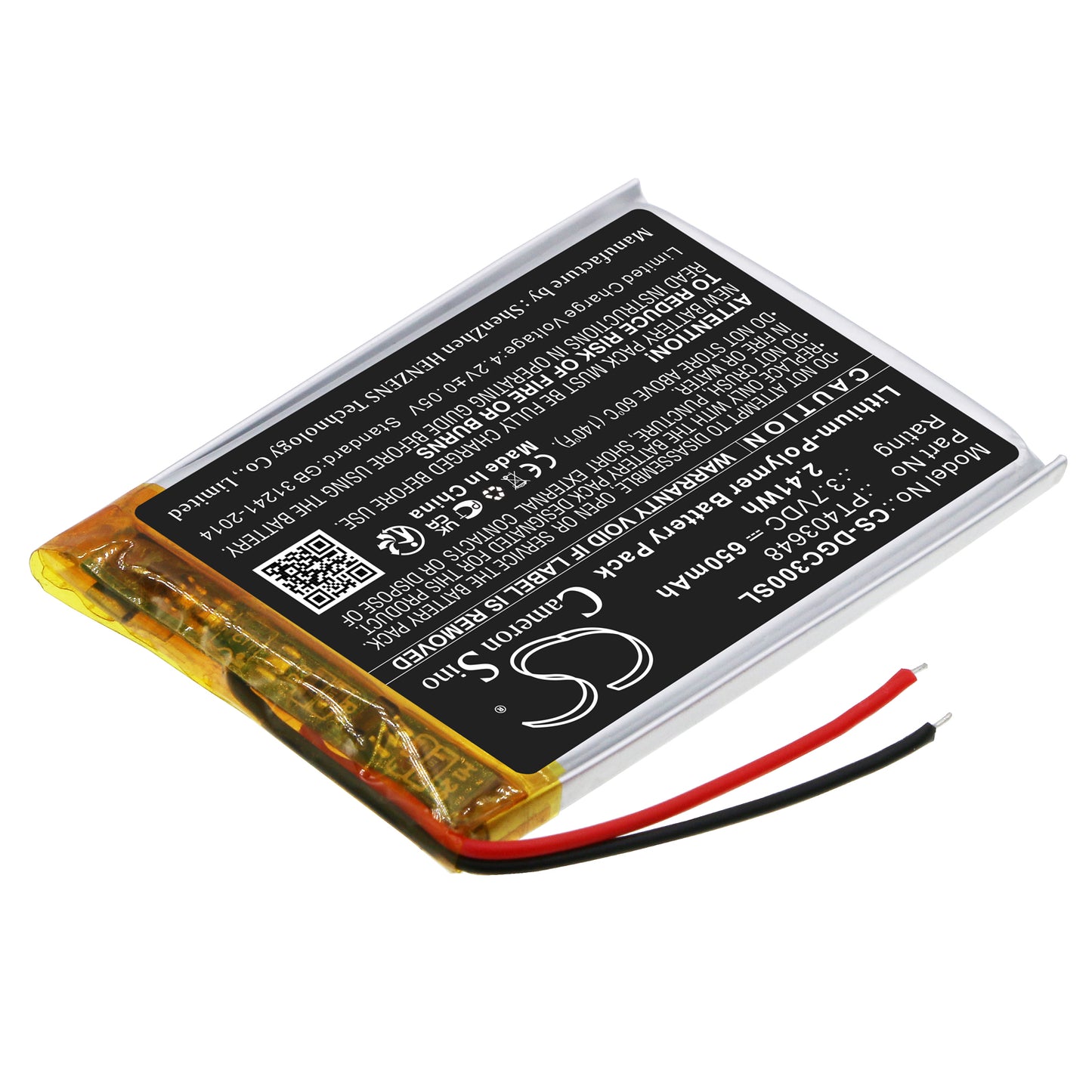 Replacement Battery for Denon AH-GC30 – Wireless Headset – 650mAh / 3.7V - image 2
