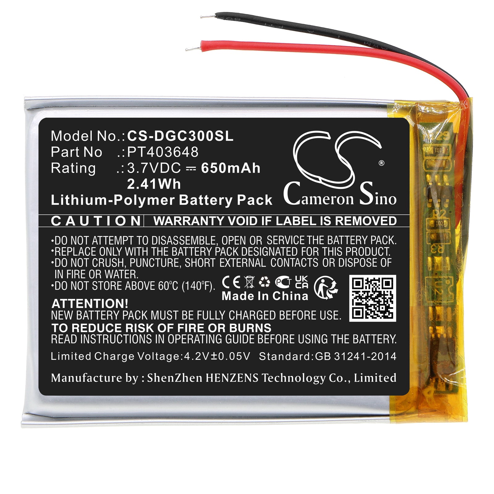 Replacement Battery for Denon AH-GC30 – Wireless Headset – 650mAh / 3.7V - image 3