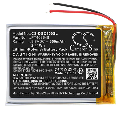 Replacement Battery for Denon AH-GC30 – Wireless Headset – 650mAh / 3.7V - image 3