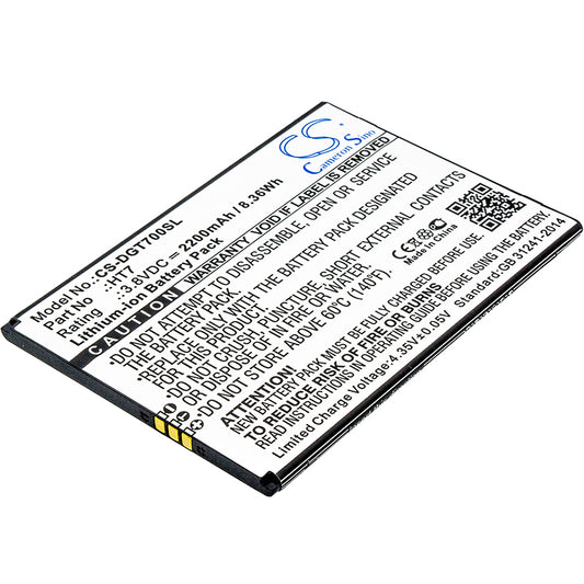 Replacement Battery for Doogee T7 – Mobile, SmartPhone – 2200mAh / 3.8V