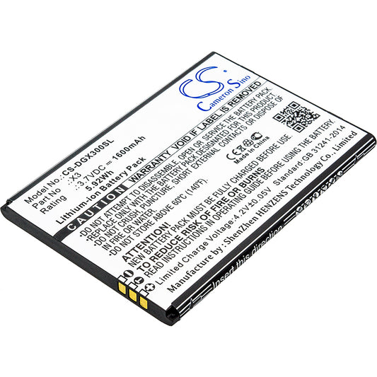 Replacement Battery for Doogee X3 – Mobile, SmartPhone – 1600mAh / 3.7V