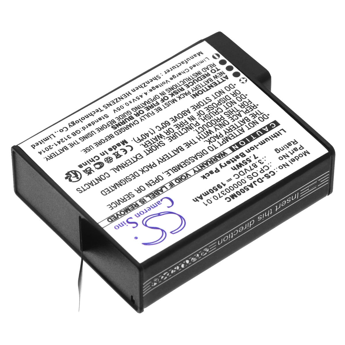 Replacement Battery for DJI Osmo 360 – Camera – 1950mAh / 3.87V