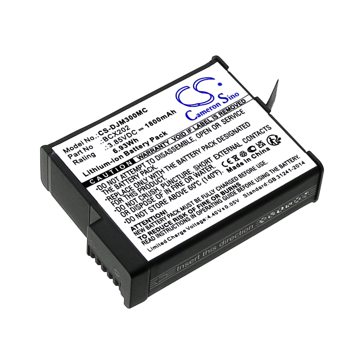 Replacement Battery for DJI Osmo Action 3 – Camera – 1800mAh / 3.85V