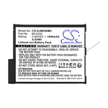 Replacement Battery for DJI  Osmo Action 3 – Camera – 1800mAh / 6.93Wh / 3.85V