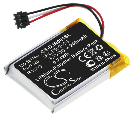 Replacement Battery for DJI MIC Receiver – Wireless Headset – 200mAh / 3.7V