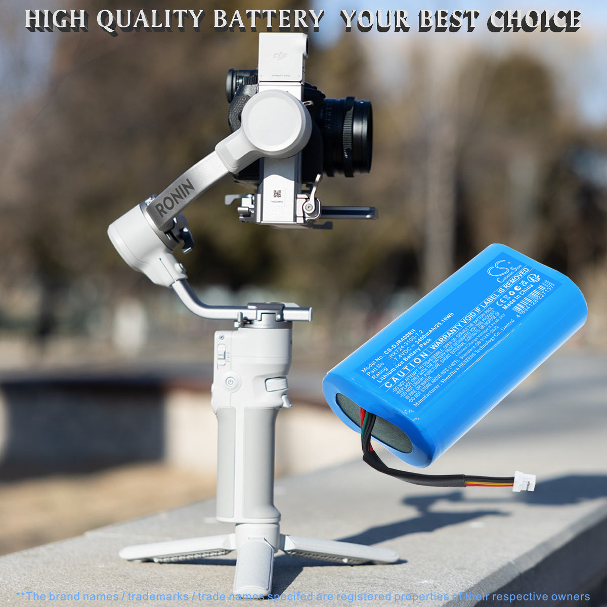 Replacement Battery for DJI Ronin RS4 Mini – Gimbals – 3400mAh / 7.4V