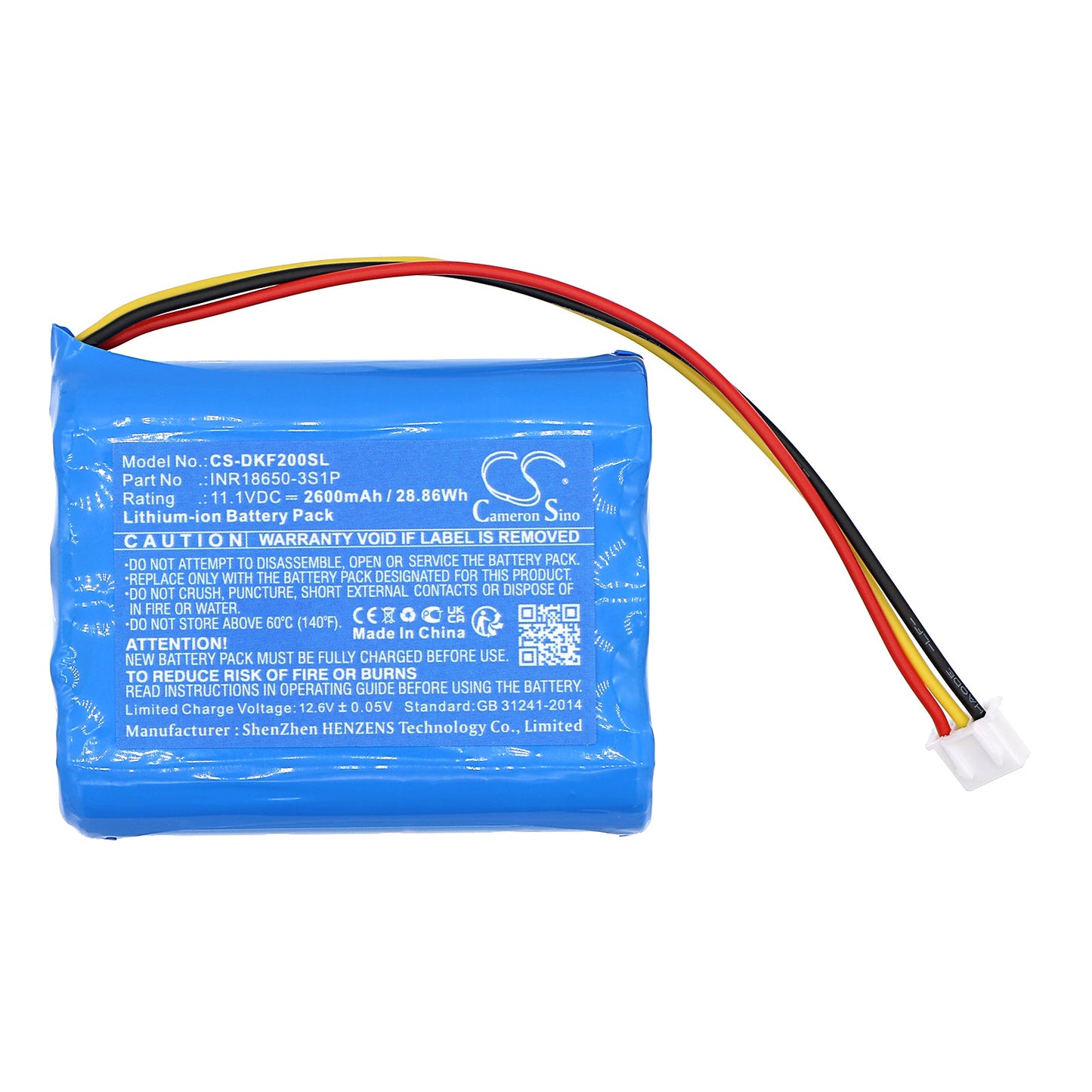 Replacement Battery for DOCKIN  D Fine – Speaker – 2600mAh / 28.86Wh / 11.1V
