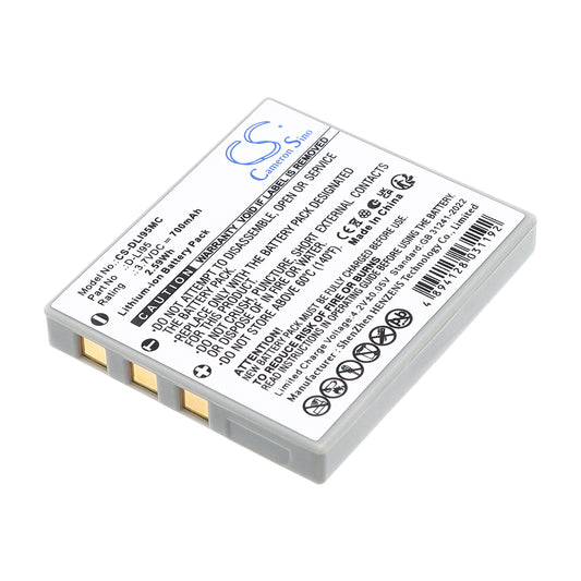 Replacement Battery for Pentax Optio E75 – Camera – 700mAh / 3.7V
