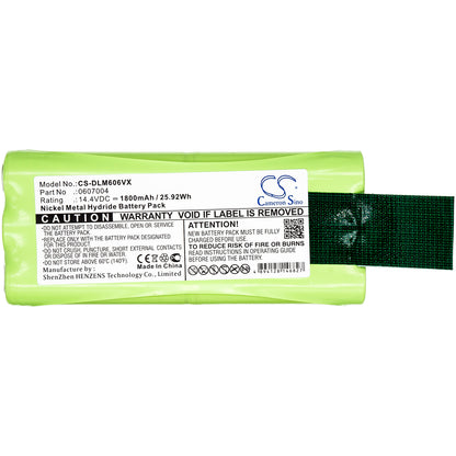 Replacement Battery for Dirt Devil Libero M606 – Vacuum – 1800mAh / 14.4V