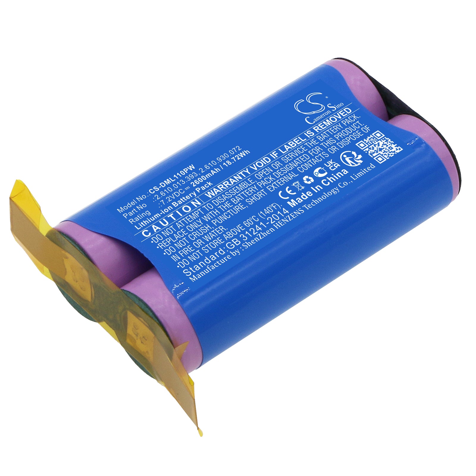Replacement Battery for Dremel Driver 1120 – Power Tool – 2600mAh / 7.2V - image 1