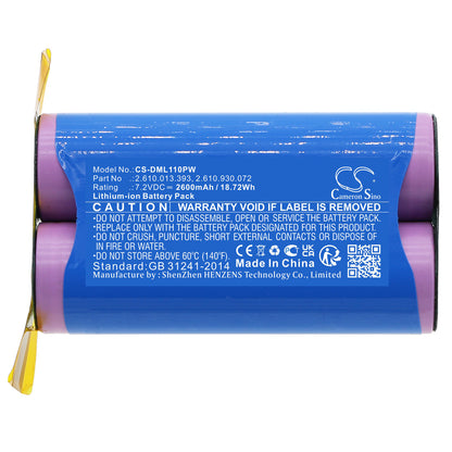 Replacement Battery for Dremel Driver 1120 – Power Tool – 2600mAh / 7.2V - image 3