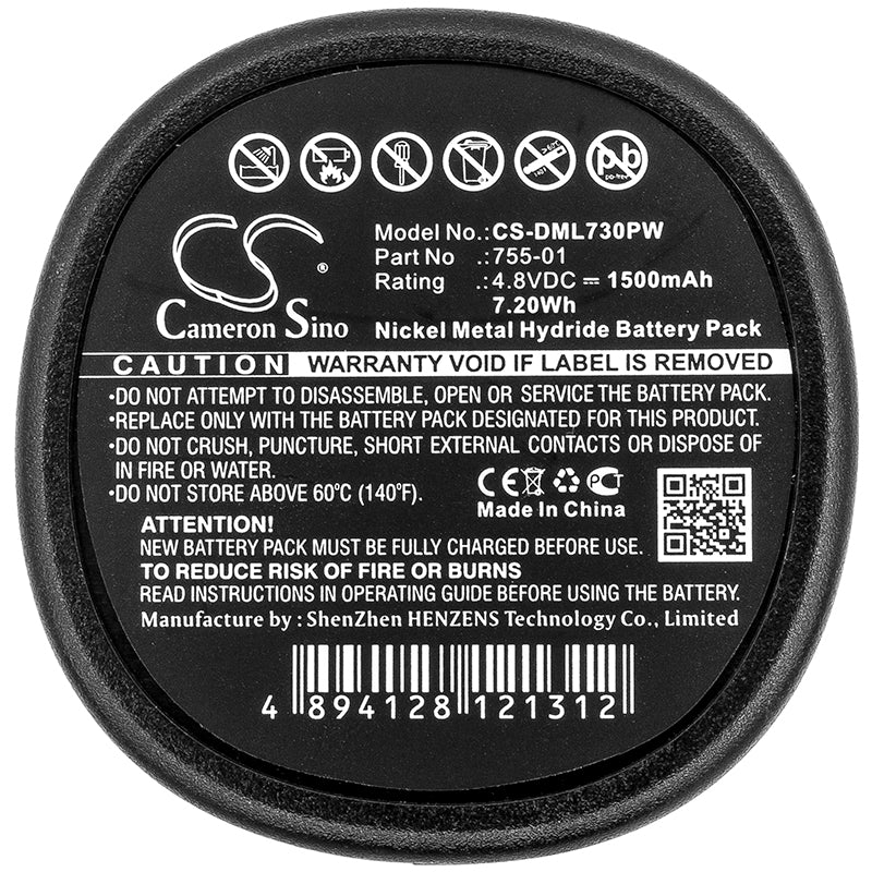 Replacement Battery for Dreme 7300-N/8 – Power Tool – 1500mAh / 4.8V - image 4