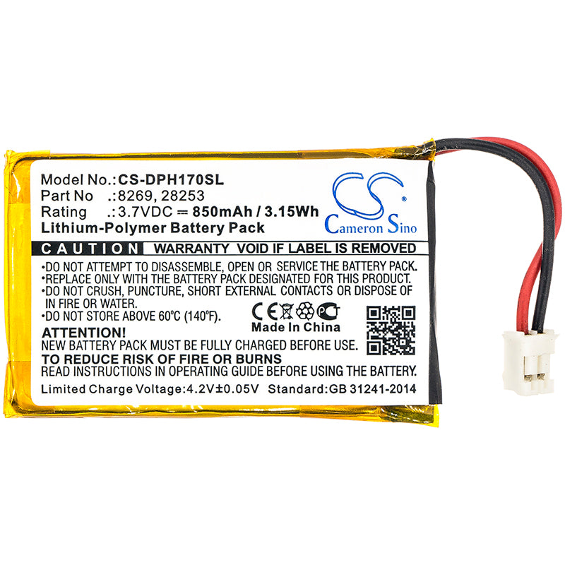 Replacement Battery for Marmitek DoorPhone 170 – Home Security Camera – 850mAh / 3.7V