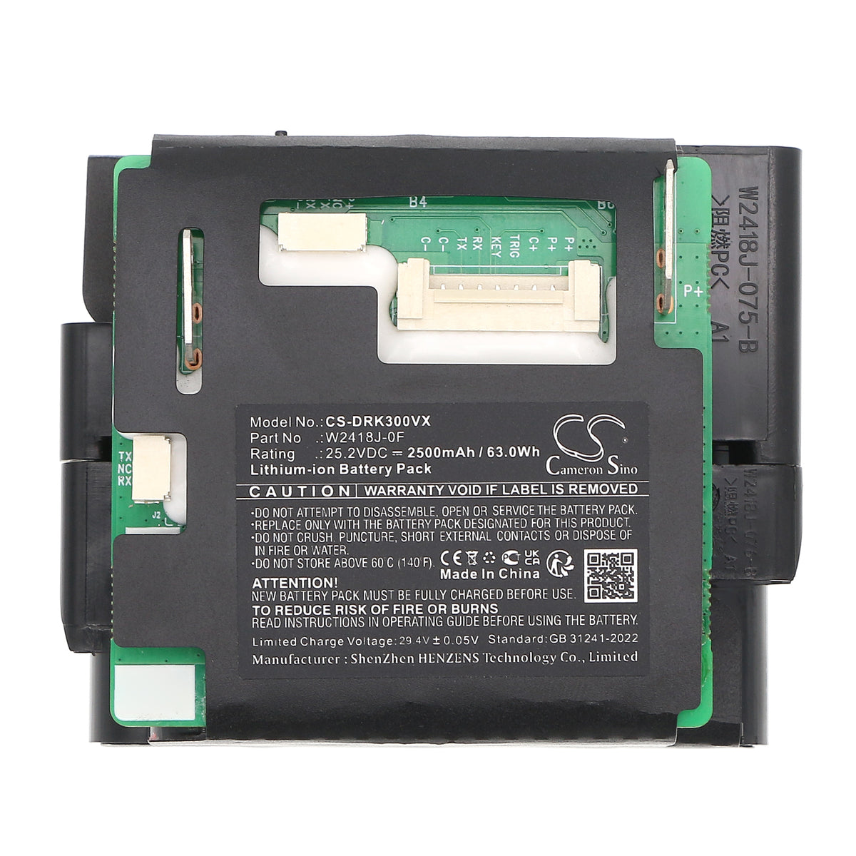 Replacement Battery for Dreame Mova K30 – Vacuum – 2500mAh / 25.2V