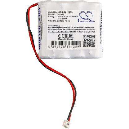 Replacement Battery for NABC | Stanley | HD Supply | Saflock | POWER XP | Grainger | Interstate Security devices – Door Lock – 2700mAh / 6V