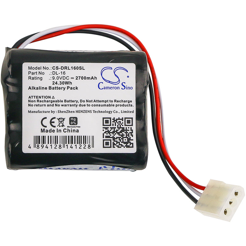 Replacement Battery for Unican | Saft | Kaba Ilco 502238 – Door Lock – 2700mAh / 9V