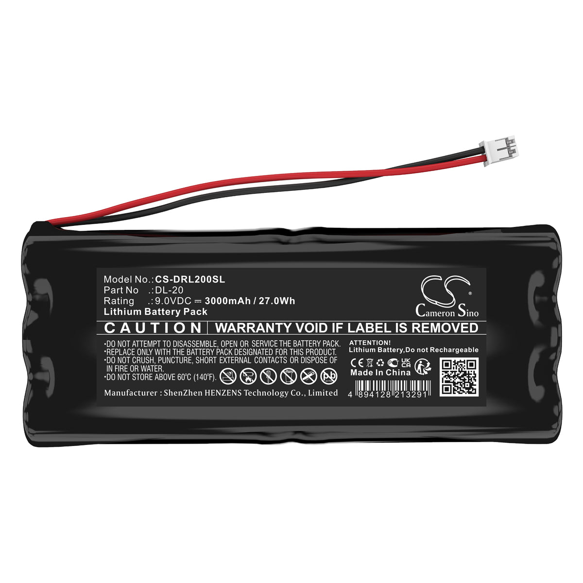 Replacement Battery for Intellikey 100225 – Door Lock – 3000mAh / 9V