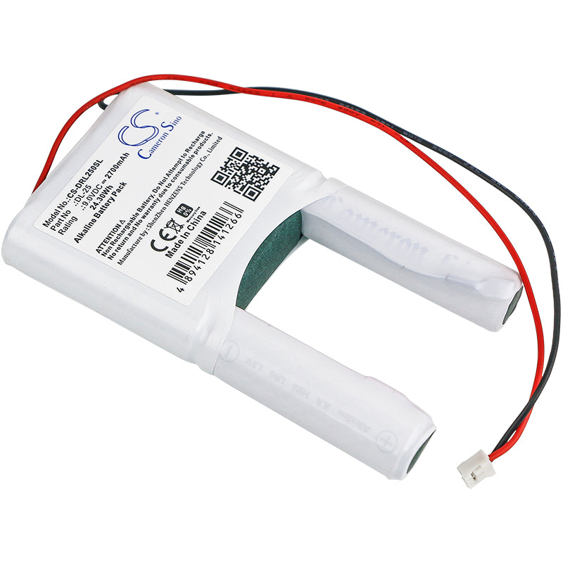 Replacement Battery for Ultralast | NABC | Kiesub | Vingcard | POWER XP DL-25 – Door Lock – 2700mAh / 9V