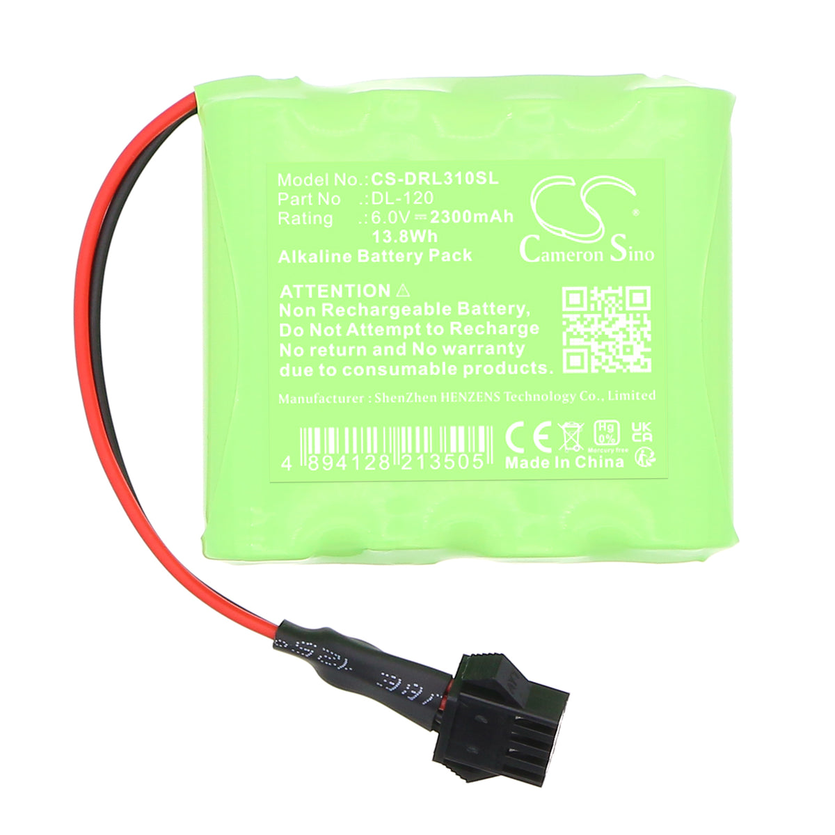 Replacement Battery for Intellikey – Door Lock – 2300mAh / 6V