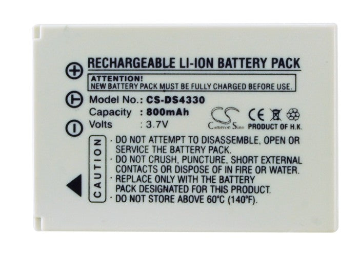 Replacement Battery for BenQ E-40 – Camera – 800mAh / 3.7V - image 5