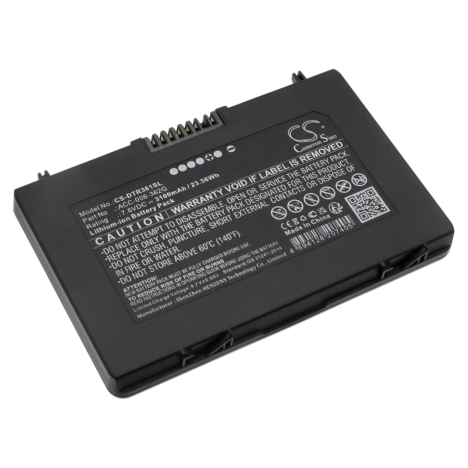Replacement Battery for DT Research DT361AM – Tablet – 3100mAh / 7.6V - image 1