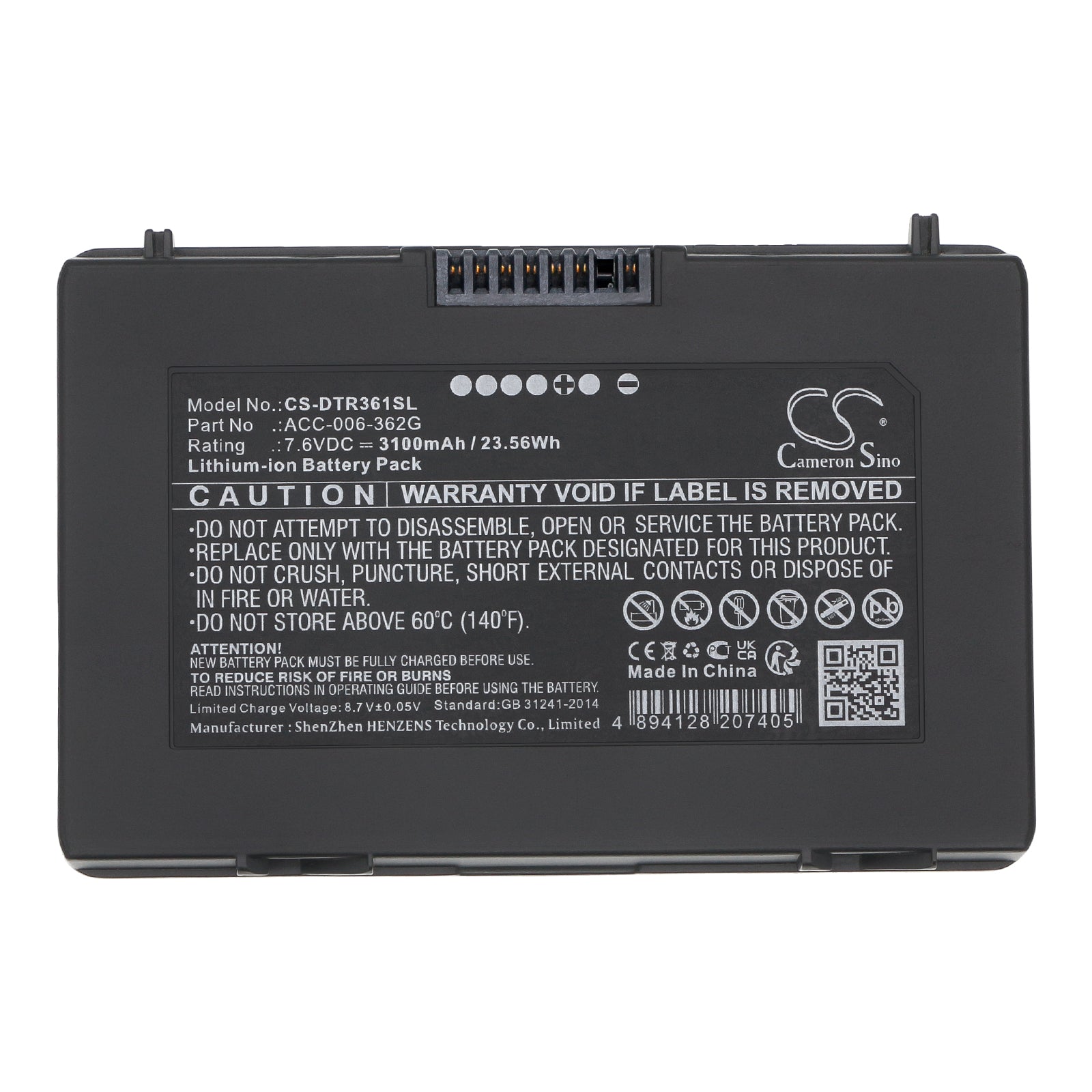Replacement Battery for DT Research DT361AM – Tablet – 3100mAh / 7.6V - image 5