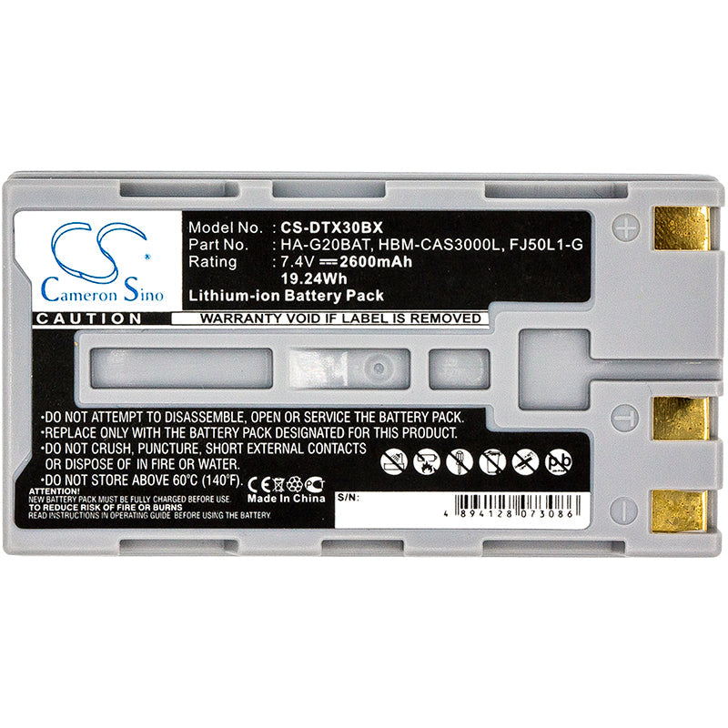 Replacement Battery for Casio  DT-X30 – Barcode Scanner – 2600mAh / 19.24Wh / 7.4V