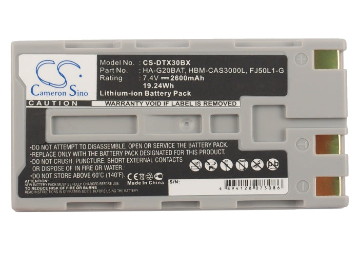 Replacement Battery for Hioki  LR8510 – Barcode Scanner – 2600mAh / 19.24Wh / 7.4V
