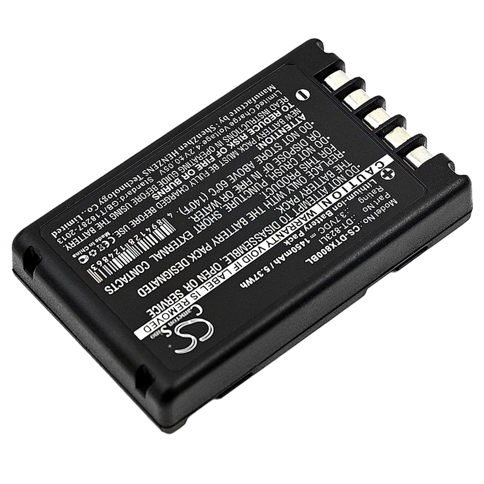 Replacement Battery for Casio DT-800 – Barcode Scanner – 1450mAh / 3.7V - image 2