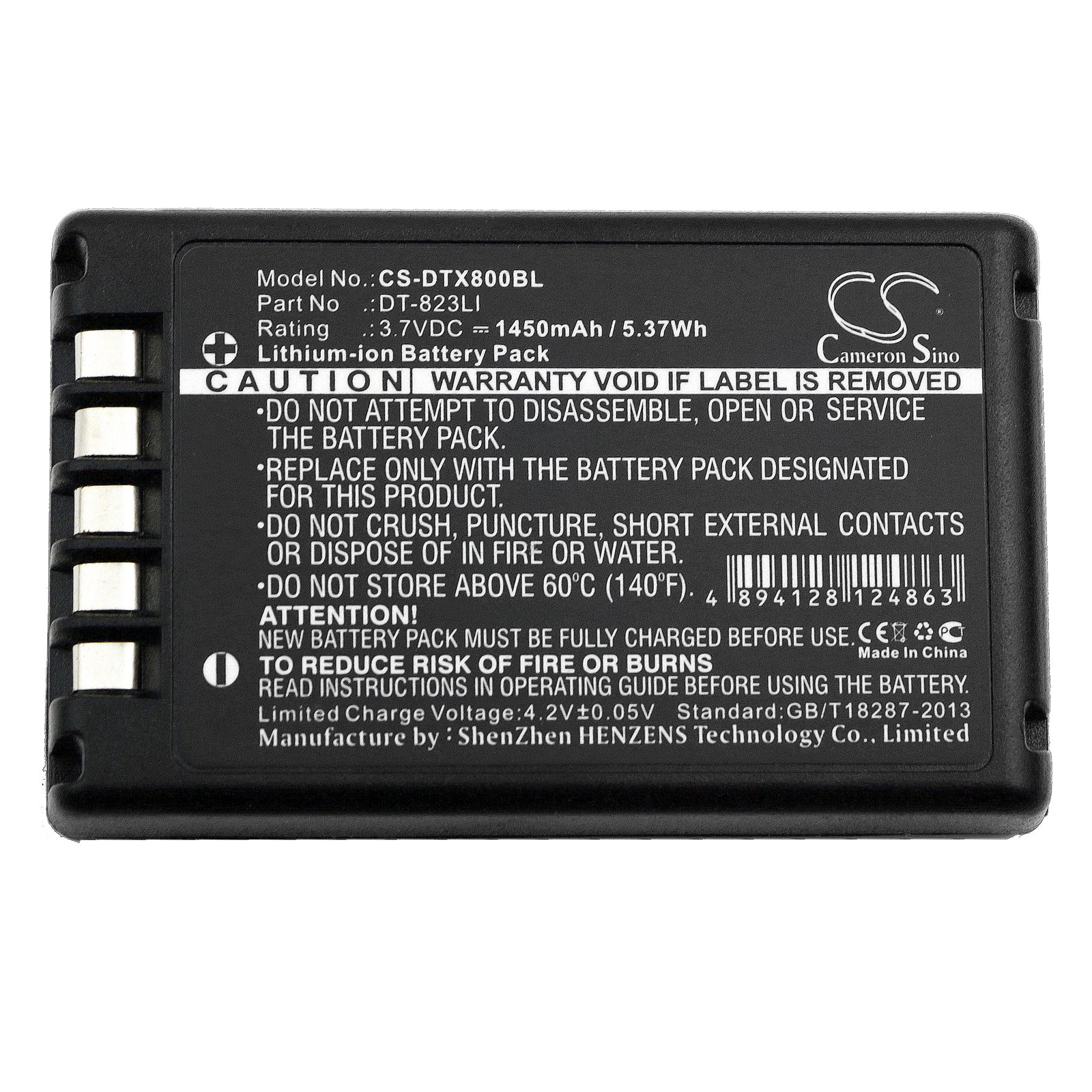 Replacement Battery for Casio DT-800 – Barcode Scanner – 1450mAh / 3.7V - image 3