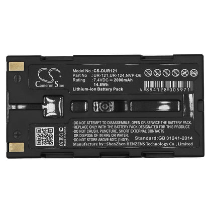 Replacement Battery for Sanyo  iDshot IDC-1000 – Camera – 2000mAh / 7.4V