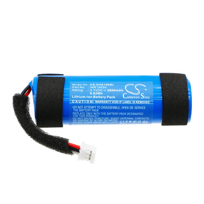 Replacement Battery for Divoom  Timebox Evo – Speaker – 2600mAh / 9.62Wh / 3.7V