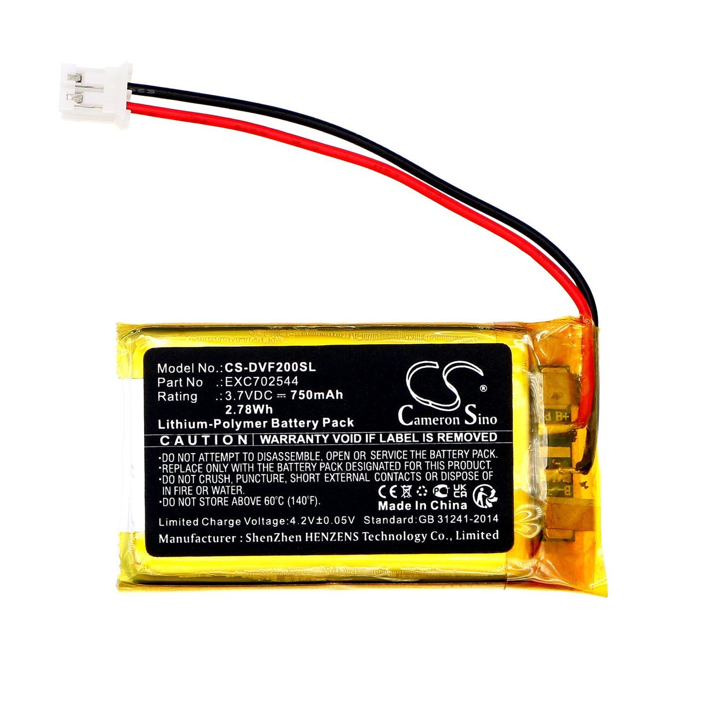 Replacement Battery for Divoom  IFIT 2 – 750mAh / 2.78Wh