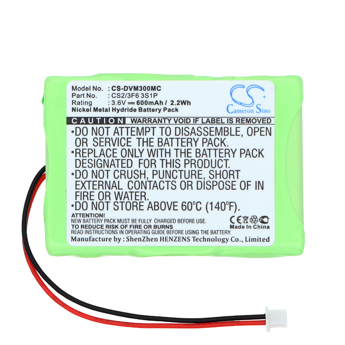 Replacement Battery for Digital Ally DVM-RMT – Camera – 600mAh / 3.6V