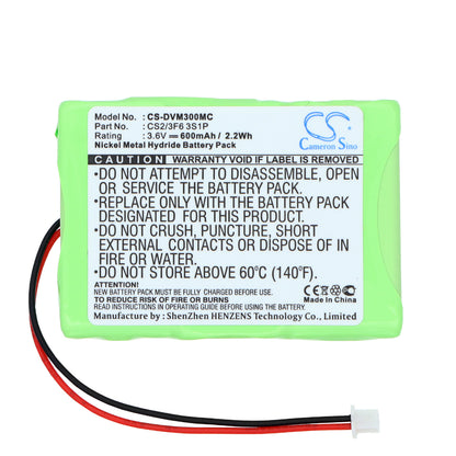 Replacement Battery for Digital Ally DVM-RMT – Camera – 600mAh / 3.6V