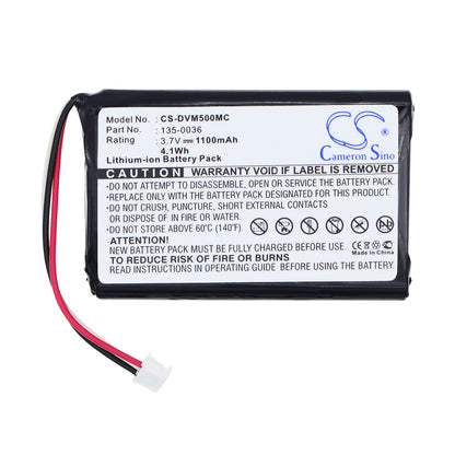 Replacement Battery for Digital Ally DVM-500PL – Camera – 1100mAh / 3.7V