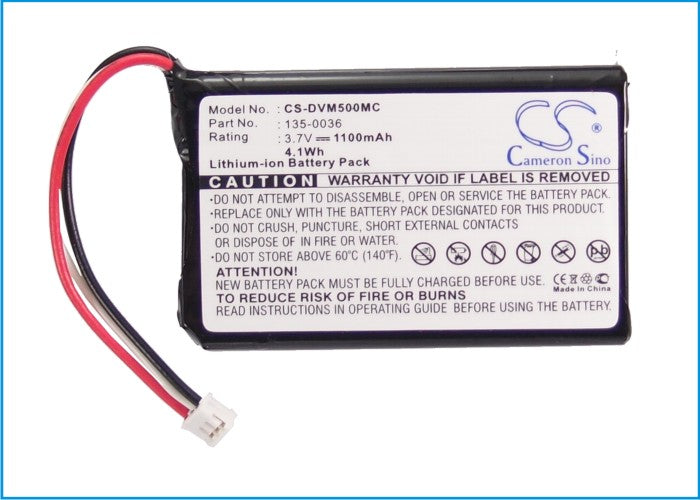 Replacement Battery for Digital Ally  DV-500ULTRA – Camera – 1100mAh / 3.7V