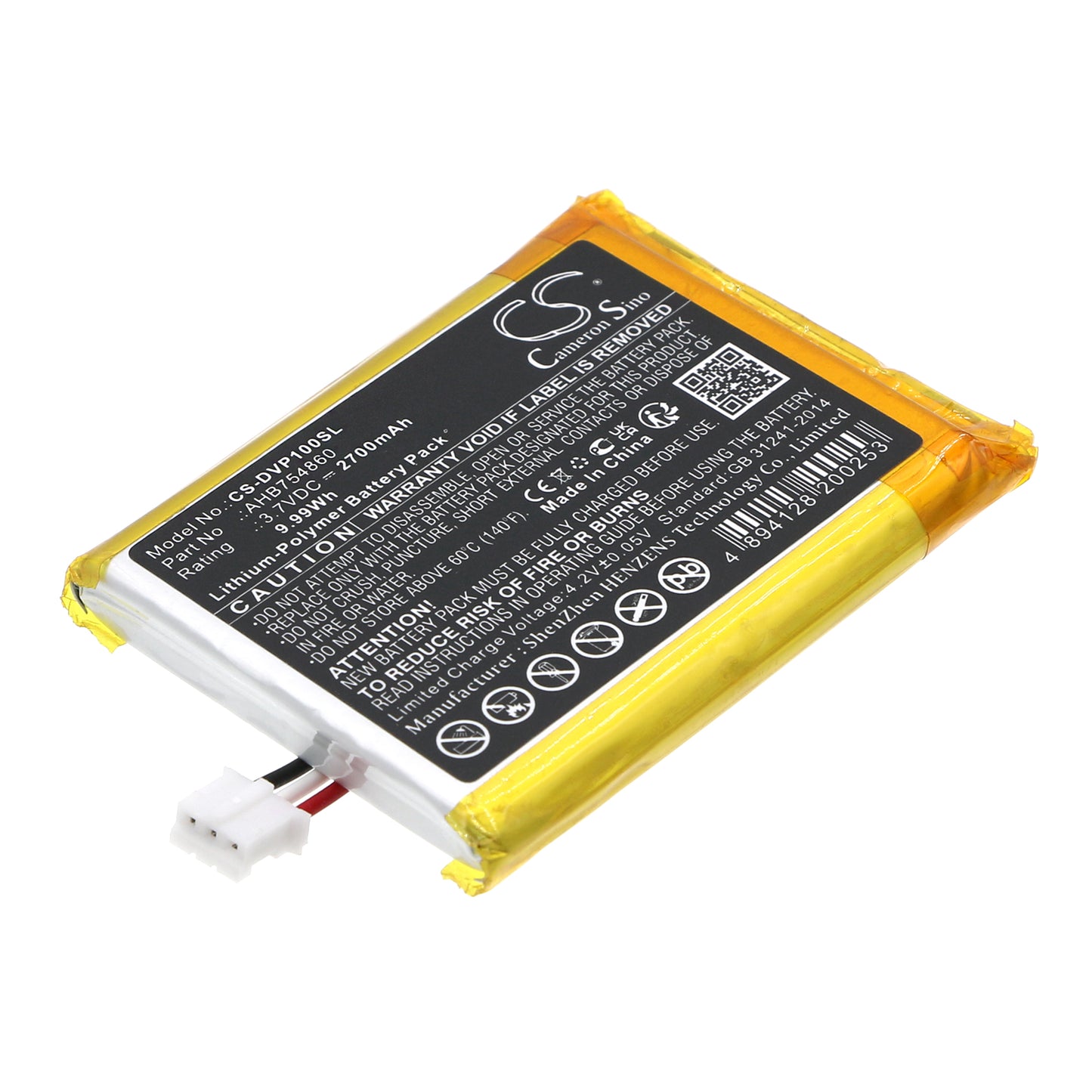 Replacement Battery for Divoom  Ditoo Pro – 2700mAh / 9.99Wh